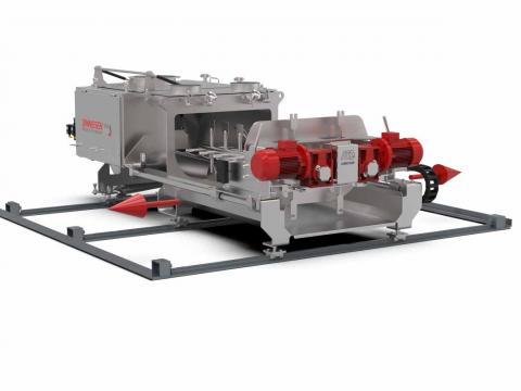 3D representation of a mobile Pegasus® Hygienic continuous Mixer, type PG-20C-MG